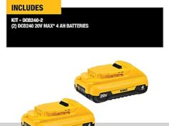 $79.00 – DEWALT 20Volt 2xPack Lithium-ion 4 Ah Batteries | DCB240-2 DEWALT DCB240 2xPack Lithium-ion batteries