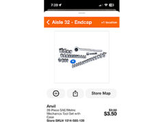$3.50 – YMMV 39-Piece SAE/Metric Mechanics Tool Set with Case – $3.5 at Home Depot YMMV 39-Piece SAE/Metric Mechanics Tool Set