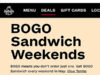 BOGO Sandwich at Arbys every weekend in May Arby's BOGO sandwich offer