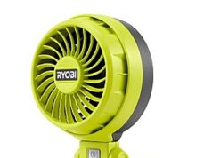 $19.97 – Ryobi 40V Cordless Battery Topper Fan (Tool Only) Ryobi 40V Cordless Battery Topper Fan in use
