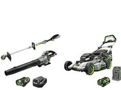 $749.00 – EGO String Trimmer and Blower Combo Kit + 800 Series Self Propelled Walk Mower $749 EGO POWER+ Combo Kit with String Trimmer and Leaf Blower, 800 Series Self Propelled Walk Mower