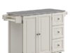 $144.59 – Homestyles Stainless Steel Top Kitchen Cart Rolling Mobile Island (Off White) + Free Shipping Homestyles Stainless Steel Top Kitchen Cart (Off White)