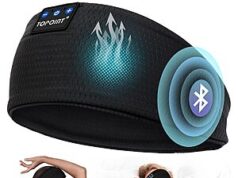 $7.98 – TOPOINT Sleep Mask/Headband w/ 5.4 Bluetooth Headphones + Free Shipping w/ Prime or on $35+ TOPOINT Sleep Mask/Headband with 5.4 Bluetooth Headphones in black