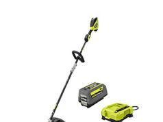 $229.00 – RYOBI 40V HP Brushless Whisper Series 17 in. Cordless Battery Carbon Fiber Shaft String Trimmer w/ 6.0 Ah Battery & Charger $229 RYOBI 40V HP Brushless Whisper Series String Trimmer with 6.0 Ah Battery & Charger