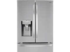 $1,699.00 – LG Standard-Depth Craft Ice 27.8-cu ft 4 -Door 36-in Wide with Dual Ice Maker $1699 LOWES LG Standard-Depth Craft Ice refrigerator in kitchen