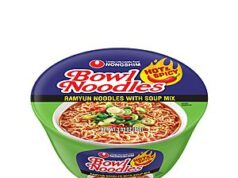 $5.23 – Nongshim Ramen Noodles, Gourmet Instant Ramen bowl, Premium Microwavable Noodle Soup, Hot & Spicy, 3.03 Ounce (Pack of 6) – with S&S at Amazon Nongshim Ramen bowls in pack of 6