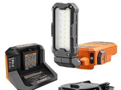 $69.88 – Ridgid 18V Cordless Magnetic Task Light Kit w/ 2.0 Ah Battery & Charger + Free Shipping Ridgid 18V Cordless Magnetic Task Light Kit with battery and charger