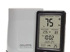 $24.99 – AcuRite Digital Wireless Rain Gauge With Self-emptying Rain Collector (Vertical or Horizontal Display) AcuRite Digital Wireless Rain Gauge