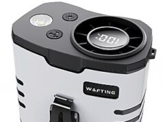 $9.99 – WAFTING Rechargeable 10000mAh Portable Waist Fan w/ 10-Speed + Free Shipping WAFTING Rechargeable Portable Waist Fan with LED display in gray and orange