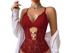 $5.00 – Avidlove Women’s One-Piece Lace Lingerie w/ Removable Chain & Rhinestone Cutout (Various Colors) $5 + Free Shipping w/ Prime or $35+ Orders Avidlove Women's One-Piece Lace Lingerie with Removable Chain & Rhinestone Cutout