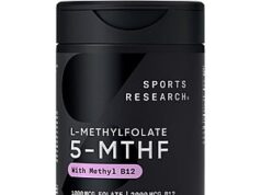 $10.32 – 90-Count Sports Research Methyl Folate 1000mcg + Methyl B12 2000mcg Vegan Softgels w/ S&S + Free Shipping w/ Prime or on $35+ 90-Count Sports Research Methyl Folate and B12 Vegan Softgels bottle