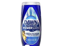 $2.77 – 17.4-Ounce Dawn Platinum Plus PowerSuds Liquid Dish Soap EZ-Squeeze Bottle (Fresh Rain) w/ S&S + Free Shipping w/ Prime or on $35+ 17.4-Ounce Dawn Platinum Plus PowerSuds Liquid Dish Soap EZ-Squeeze Bottle (Fresh Rain) on Amazon