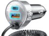 $6.99 – 65W LISEN PD/QC 3.0 USB-C & USB-A Car Charger w/ 36″ Coiled USB-C Cable (Silver) & More + Free Shipping w/ Prime or on $35+ 65W LISEN PD/QC 3.0 USB-C & USB-A Car Charger w/ 36" Coiled USB-C Cable (Silver) & More + Free Ship