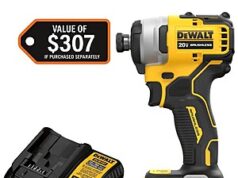 $99.00 – DEWALT Atomic 20V Max Lithium-Ion Brushless Cordless Compact 1/4 in. Impact Driver Kit with 2.0Ah Battery and Charger $99 @HomeDepot DEWALT Atomic 20V Max Lithium-Ion Brushless Cordless Compact 1/4 in. Impact Driver Kit with 2.0Ah Ba