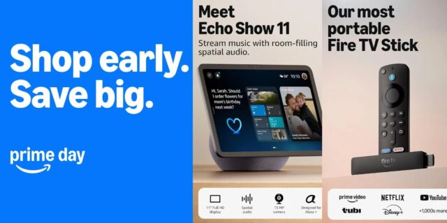 Amazon Device early Prime Day deals live today from : Echo speakers and displays, eero, Fire TV, mor