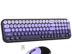 $14.99 – Mowux Plug and Play Retro Round Key Compact Wireless Keyboard and Optical Mouse Combo (3 Colors) + Free Shipping w/ Prime or on $35+ Mowux Plug and Play Retro Round Key Compact Wireless Keyboard and Optical Mouse Combo (3 Colors) +