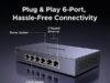 $26.98 – UGREEN 6-Port PoE Ethernet Switch 1000Mbps and more + Free Shipping w/Prime or $35+ UGREEN 6-Port PoE Ethernet Switch in black