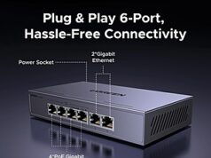 $26.98 – UGREEN 6-Port PoE Ethernet Switch 1000Mbps and more + Free Shipping w/Prime or $35+ UGREEN 6-Port PoE Ethernet Switch in black