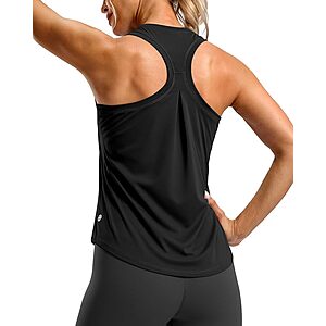 deal-1121 G Gradual Women's Racerback Athletic Tank Top (Black) + Free Shipping w/ Prime or on +