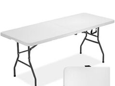 $41.90 – Prime Members: 6′ FDW Multipurpose Indoor/Outdoor Folding Table (White) + Free Shipping Prime Members: 6' FDW Multipurpose Indoor/Outdoor Folding Table (White) + Free Shipping