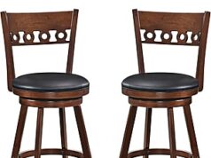 $85.50 – Giantex Set of 2 Rubber Wood Swivel Bar Stools (Espresso) $85.49 + Free Shipping Giantex Set of 2 Rubber Wood Swivel Bar Stools in espresso color