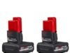 $108.00 – M12 12-Volt Lithium-Ion XC High Output 2-Pack Battery at Lowest Price — Deal of the Day on Milwaukee M12 12-Volt Lithium-Ion XC High Output 2-Pack Battery