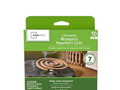 $2.48 – Mainstays 10PK Citronella Coil – Lowest Price at Walmart+ or Pick Up Mainstays 10-pack Citronella Coils for outdoor use