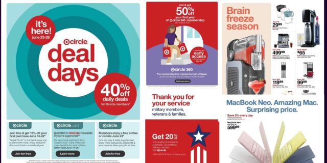 Target 30-page ad for Circle Deal Days sale
