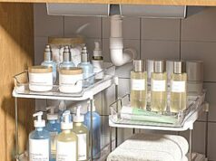 $22.49 – Delamu 2-Tier Multi-Purpose Bathroom Under Sink Organizers and Storage on Sale for Lowest Price Ever at Amazon Delamu 2-Tier Multi-Purpose Bathroom Under Sink Organizers