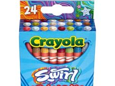 $2.77 – 24-Count Crayola Swirl Crayons + Free Shipping w/ Prime or on $35+ 24-count Crayola Swirl Crayons in colorful packaging