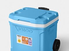 $35.00 – Sun Squad Igloo Latitude 94 Cans/60qt Rolling Cooler – Carolina Blue on Sale for $35 at Target Sun Squad Igloo Latitude 94 cooler in Carolina Blue