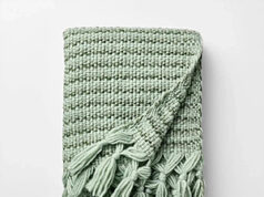 $10.00 – Threshold designed w/Studio McGee: 50″x60″ Throw Mixed Yarn Woven with Crossed Tassels (Multi Green) Now $10 + Free Shipping Threshold designed w/Studio McGee multi green throw with crossed tassels