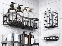 $5.69 – Eudele Rustproof Stainless Steel Shower Caddy Organizers (Black) – + Free Shipping w/ Prime or on $35+ Eudele Rustproof Stainless Steel Shower Caddy Organizers (Black)