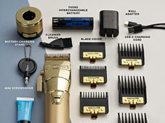 $99.36 – BaBylissPRO FXONE Professional Stylist & Barber Cordless Rechargeable Clippers with Accessory Set, Gold + Free Shipping BaBylissPRO FXONE cordless rechargeable clippers in gold