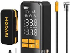 $14.99 – MODARI Portable Tire Inflator & Air Compressor w/ 160 PSI, 45 L/Min & Rechargeable Battery + Free Shipping w/ Prime or on $35+ MODARI Portable Tire Inflator and Air Compressor