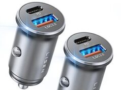 $8.49 – LISEN 2-Count Mini Flush-Fit PD/QC USB-C & USB-A Car Chargers (Silver) – 50% Off, + Free Shipping w/ Prime or on $35+ LISEN 2-Count Mini Flush-Fit PD/QC USB-C & USB-A Car Chargers in silver