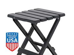 $9.14 – Camco Small Adirondack Folding Table (Charcoal) – Lowest Price Ever at Walmart Camco Small Adirondack Folding Table in Charcoal color