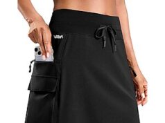 $14.84 – 18″ Viodia Women’s Cargo Skort w/ 6 Pockets (Various) + Free Shipping w/ Prime or on $35+ 18 inch Viodia Women's Cargo Skort with 6 pockets