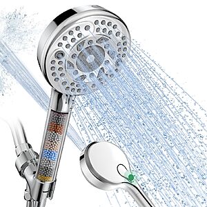 SunCleanse Filtered Handheld Shower Head on sale with coupon code SunCleanse Filtered Handheld Shower Head in Chrome, Matte Black, or Brushed Nickel