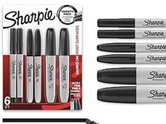 $3.30 – 6-Count Sharpie Permanent Markers Variety Pack (Black) – Lowest Price Ever at Amazon with Subscribe & Save 6-Count Sharpie Permanent Markers Variety Pack (Black)