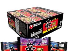 $24.99 – SnS, AC * | 16-Pack 4.58oz Nongshim Ramyun Black Ramen Noodles (with Beef Bone Broth) at Amazon 16-pack of Nongshim Ramyun Black Ramen Noodles with Beef Bone Broth