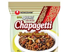 $4.15 – Nongshim Ramen Noodles, Gourmet Instant Ramen – Premium Microwavable Noodle, Chapagetti, 4.5 Ounce (Pack of 4) – After Coupon & S&S @ Amazon Nongshim Chapagetti microwavable ramen noodles in a red box