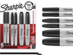 $3.30 – SnS * | 6-Count Sharpie Permanent Markers Variety Pack (Black) at Amazon 6-Count Sharpie Permanent Markers Variety Pack in black