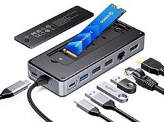 $35.00 – $35 | ORICO 8-in-1 USB-C Docking Station Hub w/ M.2 SSD Enclosure & 100W PD at Amazon ORICO USB-C Docking Station Hub with M.2 SSD Enclosure