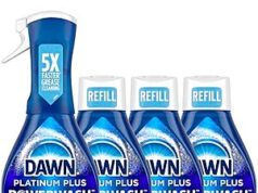 $11.19 – Prime, SnS * | 4-Piece 16oz Dawn Platinum Powerwash Dish Spray Bundle (Fresh Scent) at Amazon Four bottles of Dawn Platinum Powerwash Dish Spray in a bundle