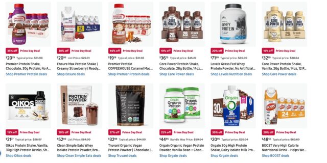 Amazon Prime Day Protein Deals banner