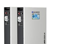 $3,824.99 – ECO-WORTHY Powermega 48V 314Ah(2 Pack) LiFePO4 Battery Energy Storage — Active Balancing 200A BMS, Aerosol Fire Protection, LCD with Bluetooth and WiFi Now Available at Amazon ECO-WORTHY Powermega LiFePO4 Battery Energy Storage in a warehouse