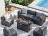 $578.99 – Aoxun 8 Piece Patio Furniture Set with 44″ Fire Pit Table — Lowest Price Ever at Amazon Aoxun 8-piece patio furniture set with fire pit table