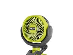 $19.97 – RYOBI ONE+ 18V Cordless 4 in. Clamp Fan (Tool Only) RYOBI ONE+ Cordless 4 in. Clamp Fan