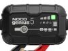 $41.58 – Resale, AC | NOCO GENIUS5: 5-Amp 6V / 12V Automatic Smart Battery Charger & Maintainer (Used – Like New) at Amazon NOCO GENIUS5 battery charger and maintainer in use